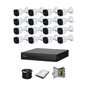 Dahua 16ch Full-Color HD Kit - HD DVR _ 16 x 1080p Full-Color cameras - 20m Full colour night vision - 1TB HDD - 100m Cable