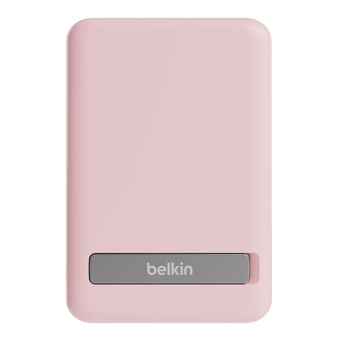 Belkin Magnetic Wireless Power Bank 5K Plus Stand - Pink - Image 3