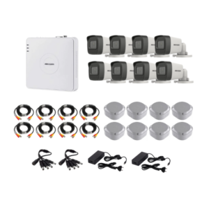 Hikvision 1080P 8 Channel DVR & 8 Bullet Cameras DIY CCTV KIT