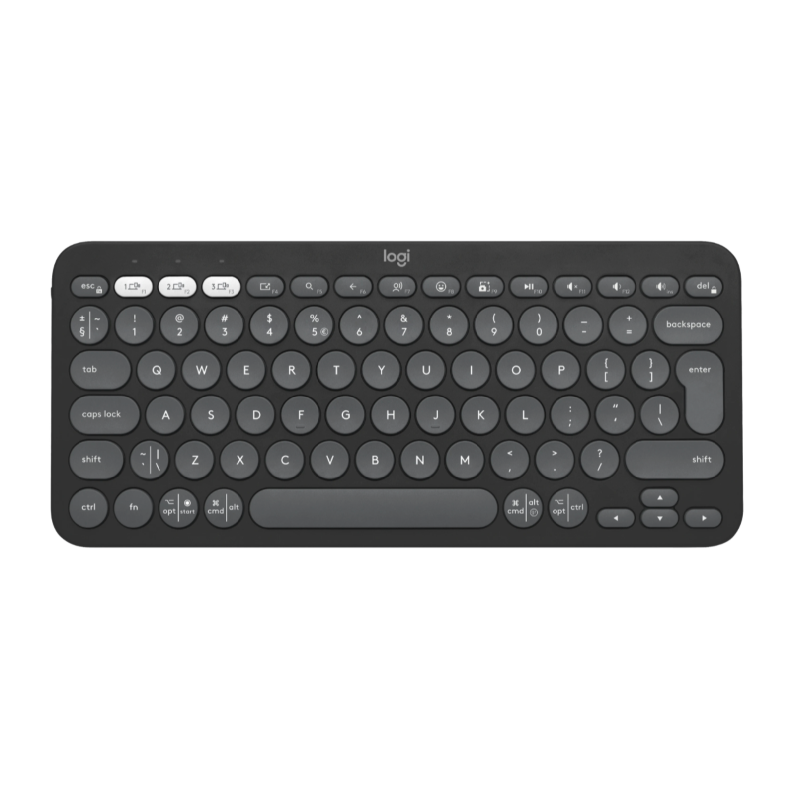 Logitech Pebble Keys 2 K380s Bluetooth Keyboard (Graphite) - New