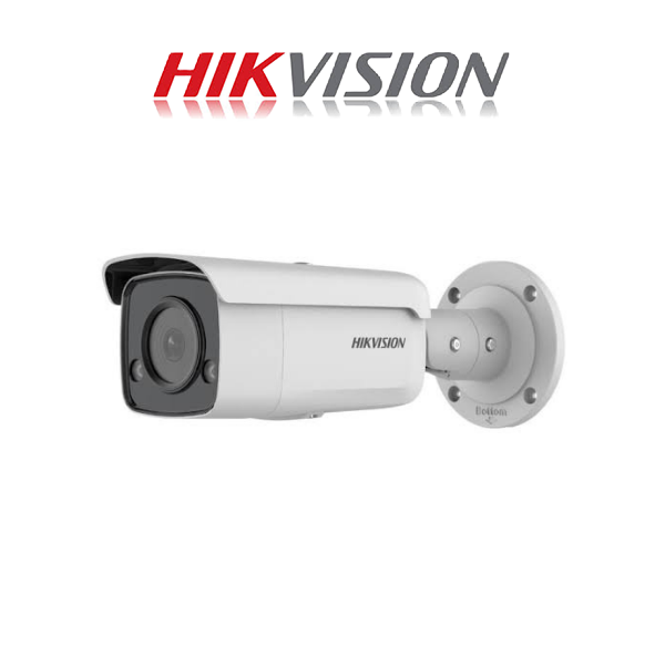 Hikvision Acusense 4MP IR Fixed Bullet Network Camera powered by Darkfighter, 60m Night vision with STROBE Light & ALARM - Image 2