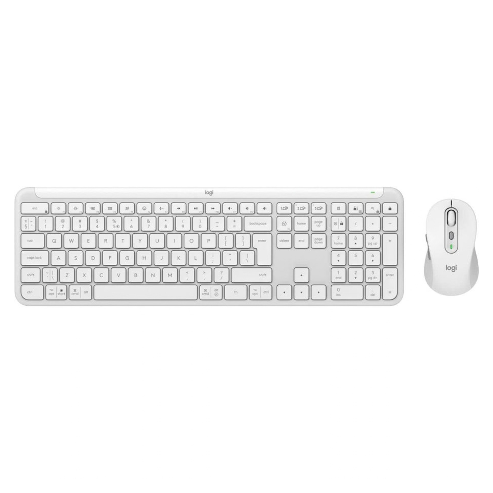 Logitech MK950 Signature Slim Wireless Keyboard and Mouse Combo (White) - New
