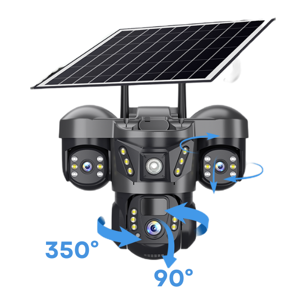 NEW! 4G Solar 3 Lens 4G Solar CCTV Camera | Works with a Sim Card - Image 2