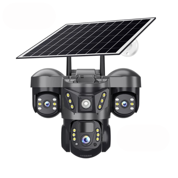 NEW! 4G Solar 3 Lens 4G Solar CCTV Camera | Works with a Sim Card
