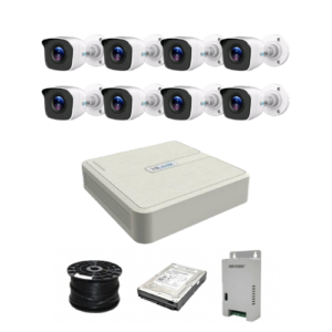 HiLook by Hikvision 8ch Turbo HD kit - DVR - 8 x HD1080P Camera - 20M Night vision - 500GB HDD - 100m Cable