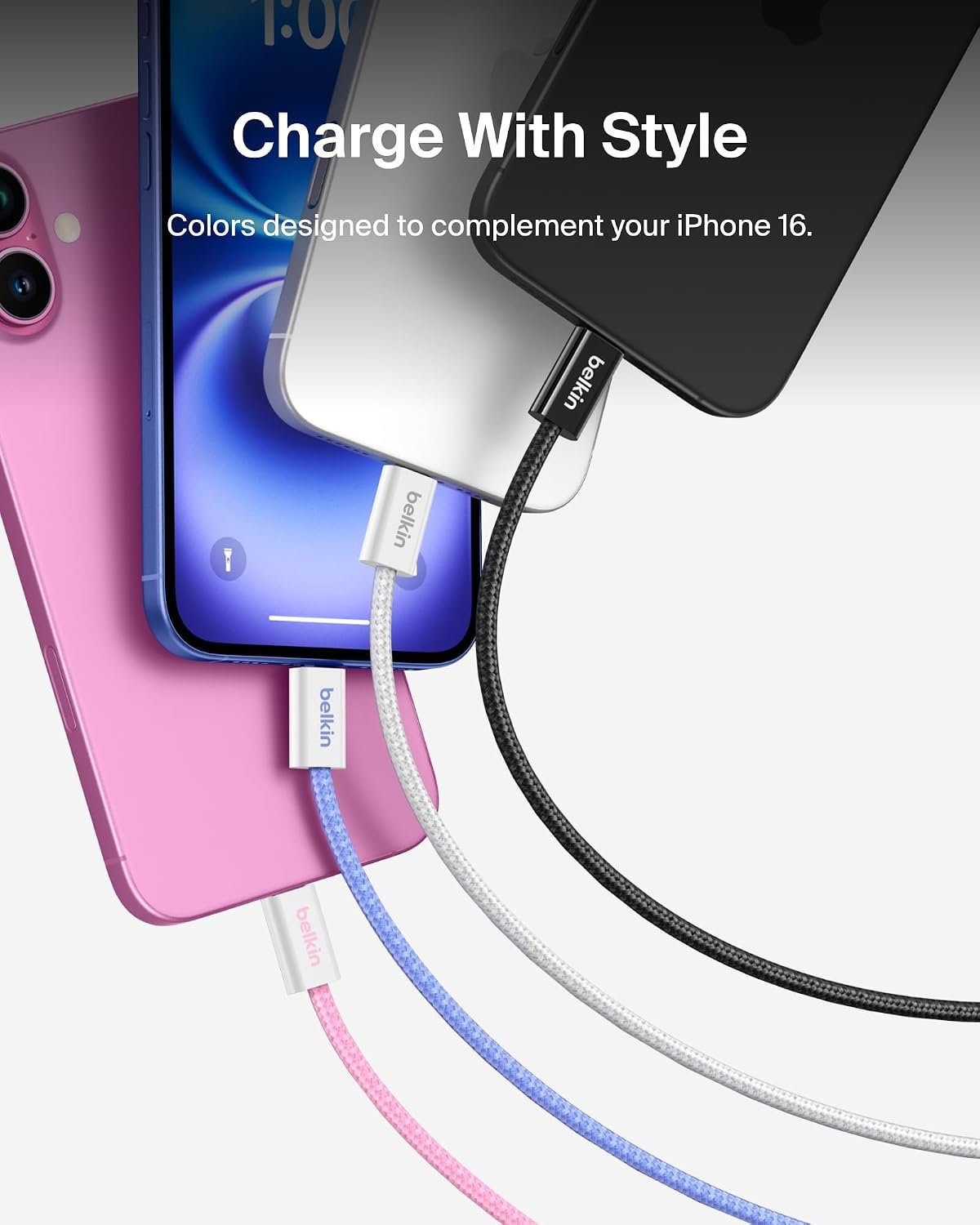 Belkin 1.5m BoostCharge 60W USB-C to USB-C Cable 2-pack - White - Image 6