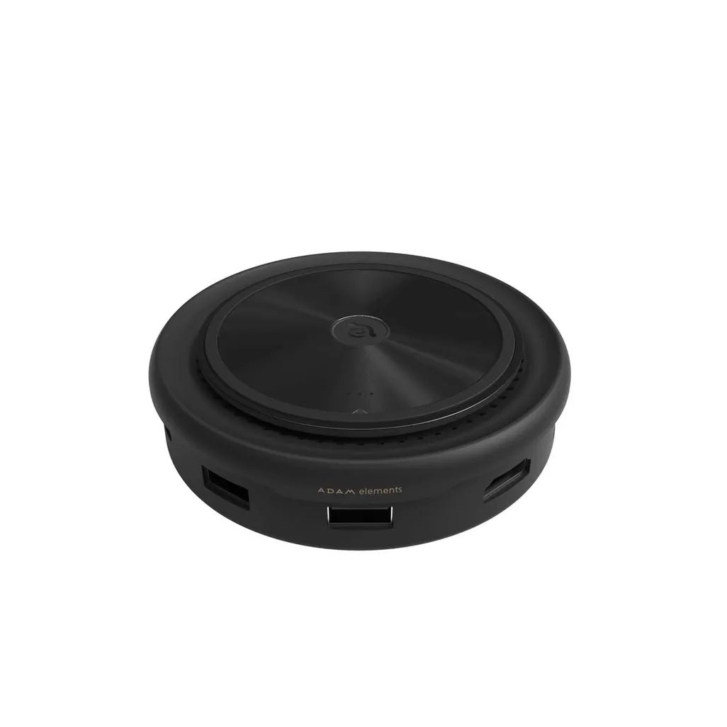 Adam Elements CASA Hub O7 USB-C 7 Port Wireless Charger Hub - Black - Image 4