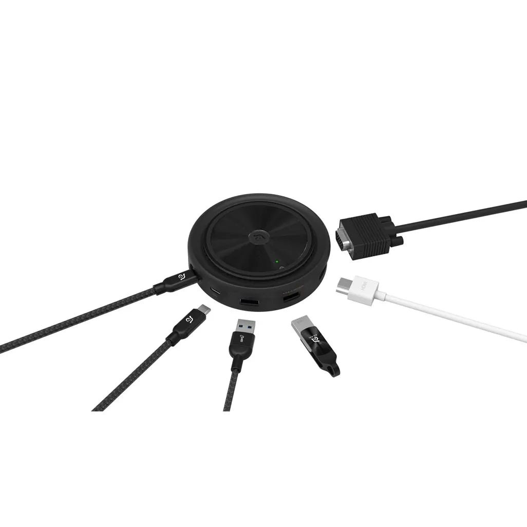 Adam Elements CASA Hub O7 USB-C 7 Port Wireless Charger Hub - Black - Image 5