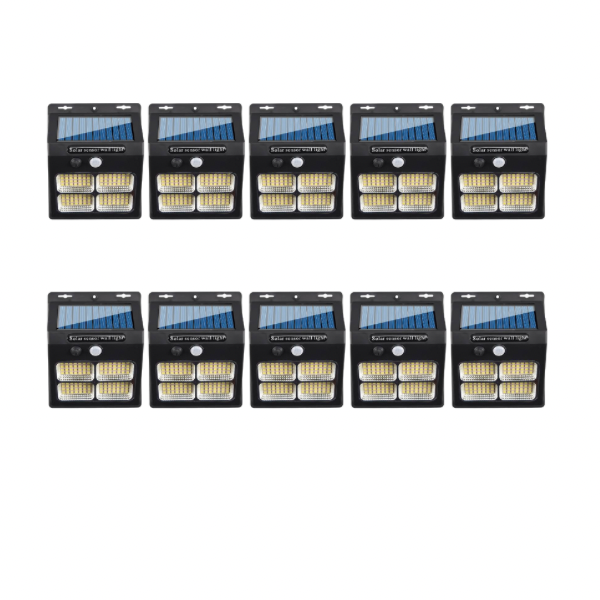 **Pack of 10** Solar Powered LED wall light with motion sensor ( R110 each)