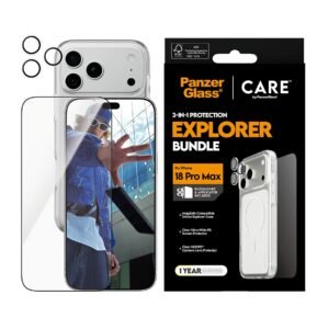 CARE by PanzerGlass® 3-in-1 Flagship Explorer Bundle w. Easy Aligner for iPhone 18 Pro Max
