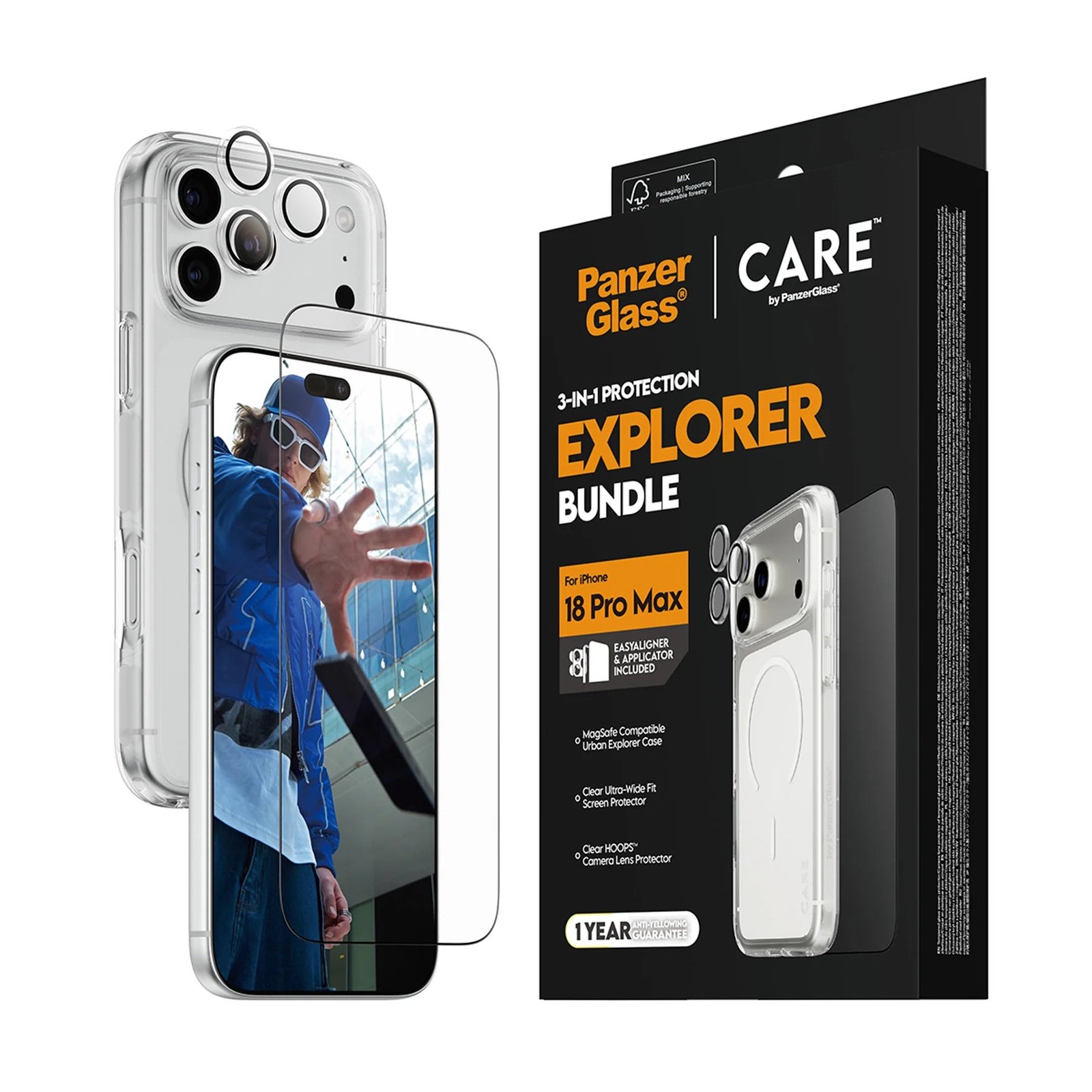 CARE by PanzerGlass® 3-in-1 Flagship Explorer Bundle w. Easy Aligner for iPhone 18 Pro Max - Image 3