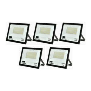 **Pack of 5** 100w LED Ultra Thin Mini Floodlight