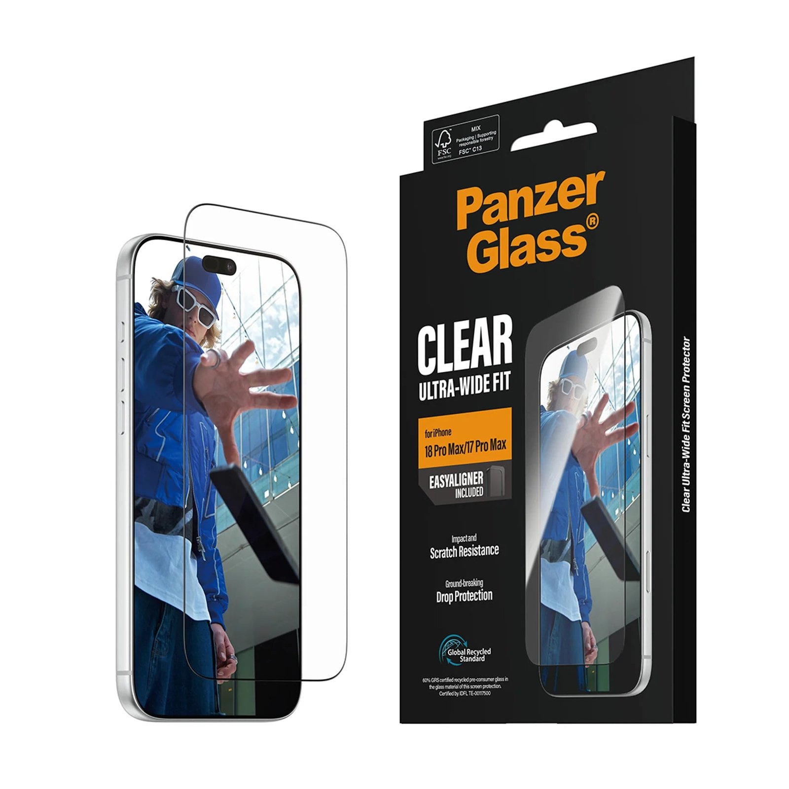 PanzerGlass® Screen Protector iPhone 18 Pro Max / 17 Pro Max Ultra-Wide Fit w. EasyAligner - Image 2