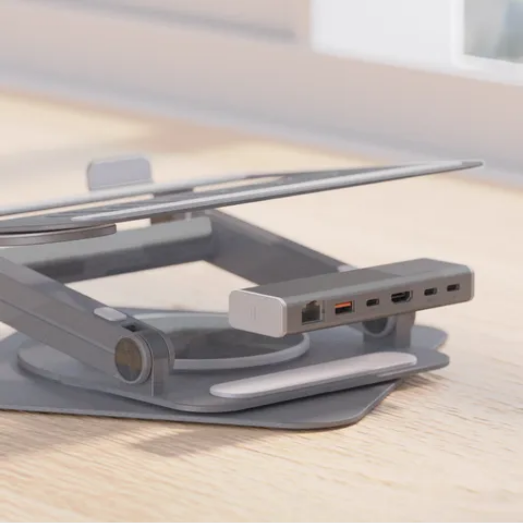 Adam Elements CASA Hub Stand Ultra USB-C Magnetic Hub Stand - Space Grey - Image 6