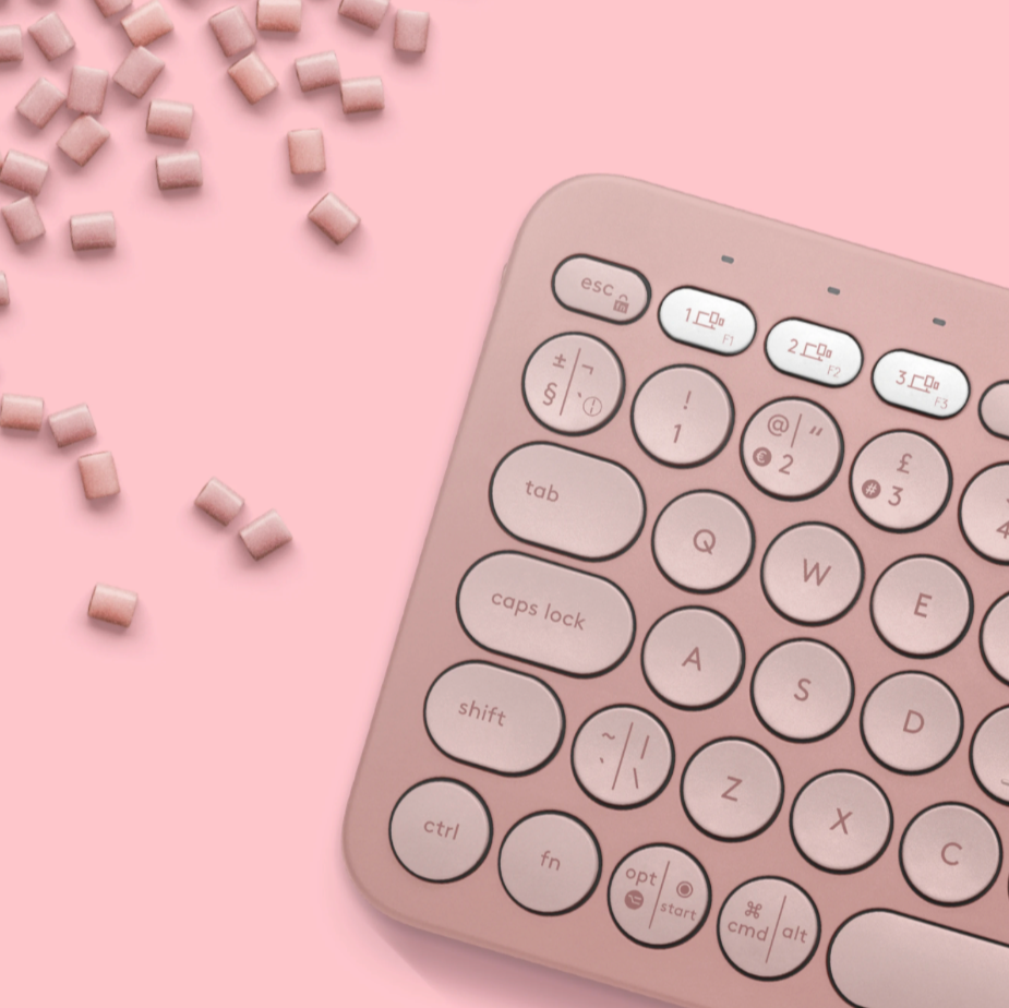 Logitech Pebble Keys 2 K380s Bluetooth Keyboard (Tonal Rose) - New - Image 5