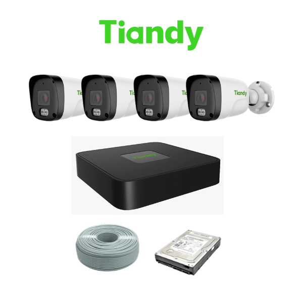 Tiandy 4 Camera IP Kit-8CH NVR & 1TB HD - Image 2