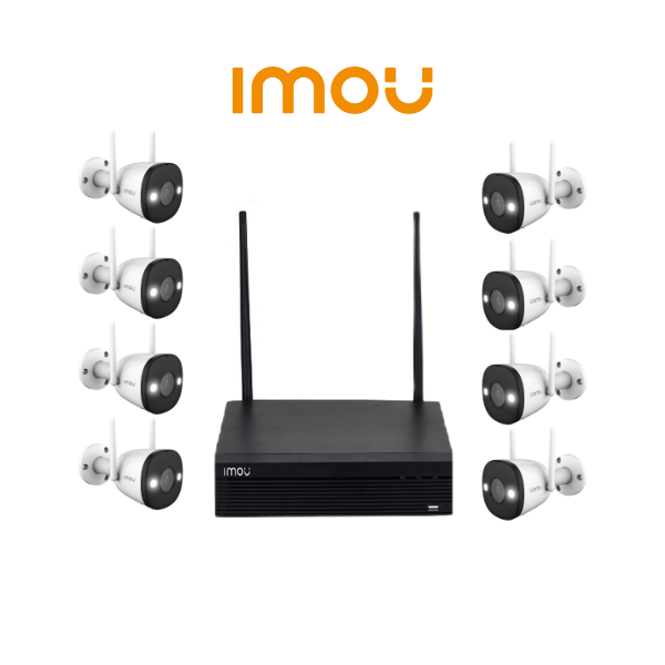 IMOU 8 Channel Wireless Kit 1TB HDD | Colorvu Technology | Human Detection | 2 Way Audio & Siren - Image 2