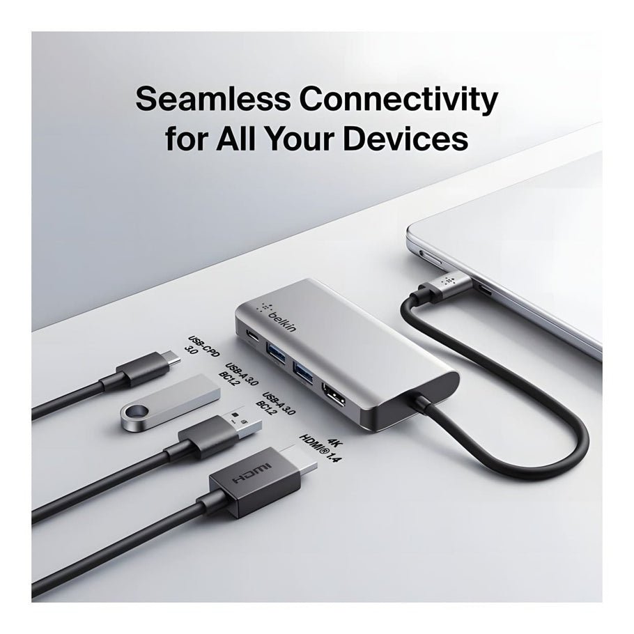 Belkin Connect USB-C 4-in-1 Multiport Adapter - Image 5