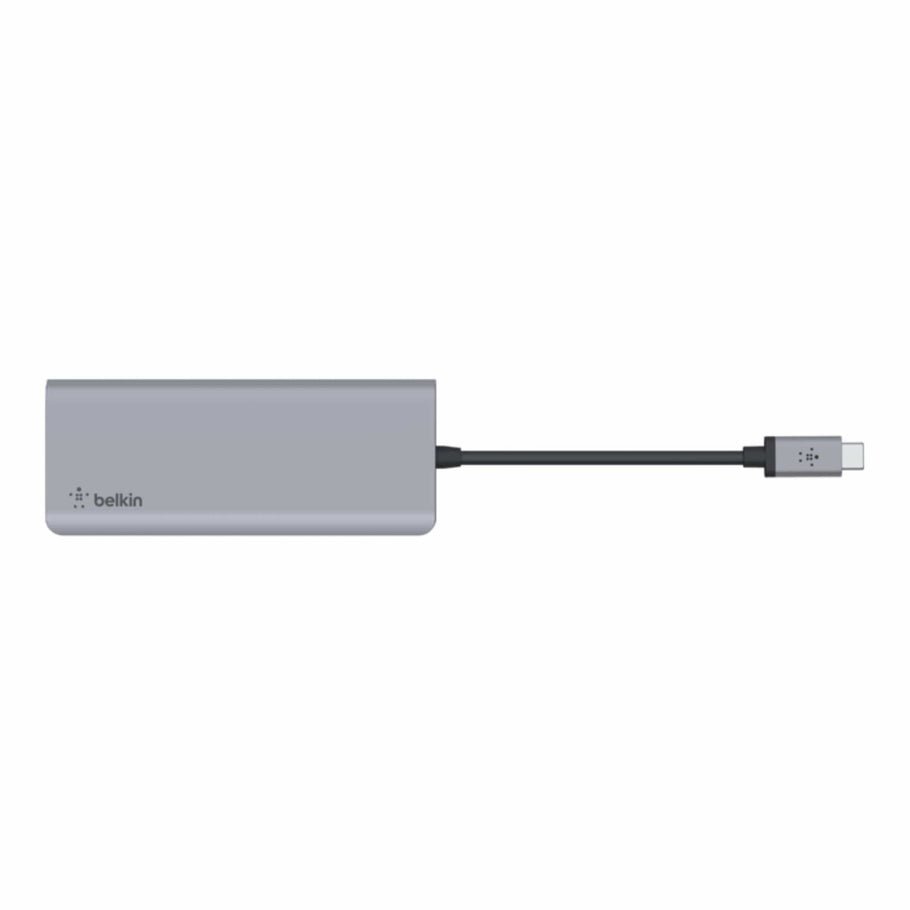 Belkin Connect USB-C 7-in-1 Multiport Hub Adapter - Silver - Image 3