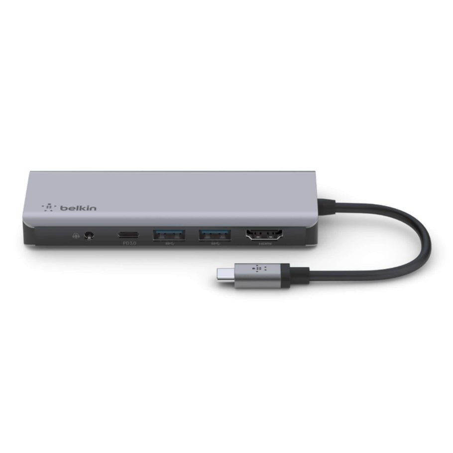 Belkin Connect USB-C 7-in-1 Multiport Hub Adapter - Silver - Image 2