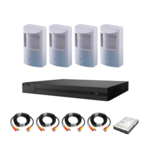 Spy / Nanny Camera system, includes 4 hidden PIR camera's with internet viewing