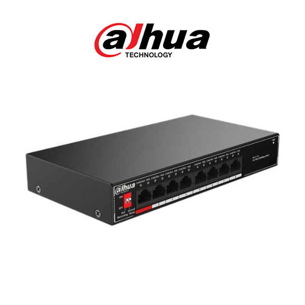 Dahua Switch Unmanaged 8 PoE 10/100 2-Port GB RJ45 96W - Image 2