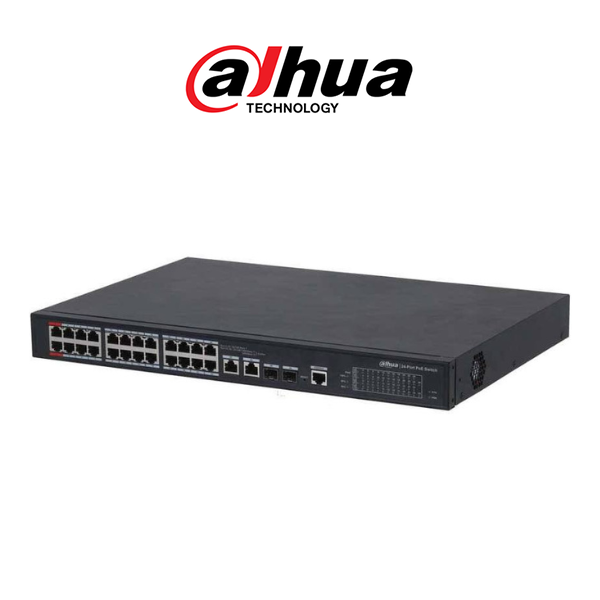 Dahua Switch Managed 24 PoE 10/100 2-Port GB RJ45 2-Port GB SFP 240W - Image 2