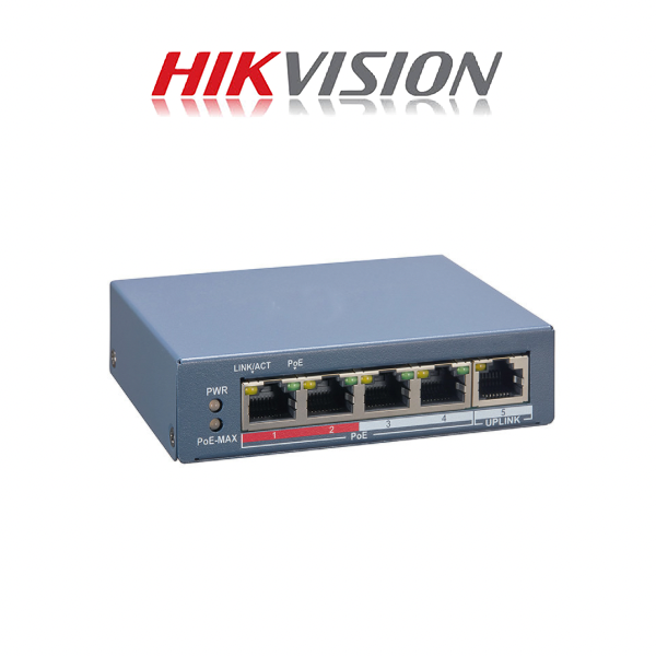 HIKVISION 4 Port Fast Ethernet Smart POE Switch - Image 2