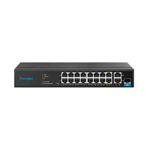 Foregde Unmanged 18-Port Fast Ethernet Switch  with 16 Port AI PoE, 1*R45& 1* Combo uplink, 150W POE output