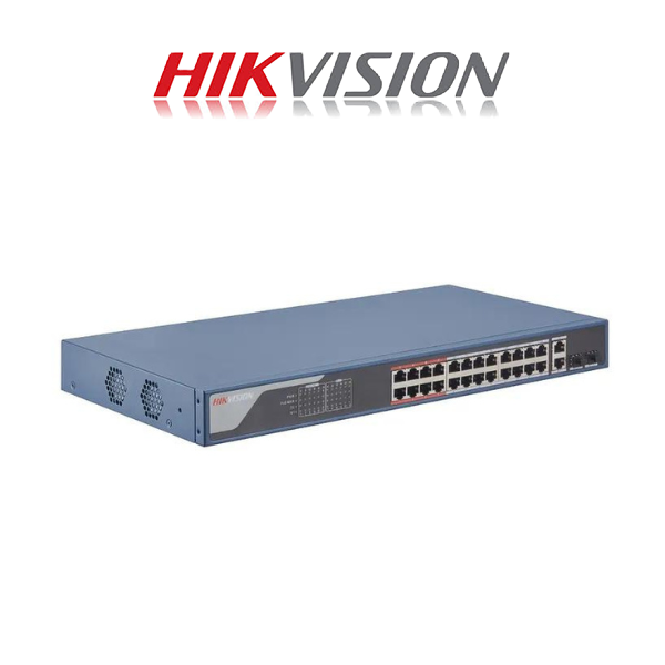 Hikvision 24 Port Fast Ethernet Smart POE Switch - Image 2