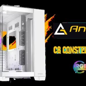 Antec C8 White, 2 x 160mm ARGB PWM Reverse fans + 1 x 140mm ARGB PWM Fan, RTX 40 Compatible, Dual-Chamber, tooless Design, Type-C, 360mm Radiator
