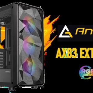 Antec AX83 RGB Elite Mid-Tower Computer Case/Gaming Cabinet - Black | Support ATX, M-ATX, ITX | Pre- Installed 3 x 120mm Front and 1 x 120mm Rear