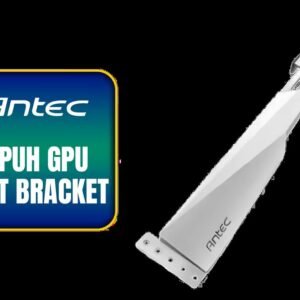 Antec AT-HGPUH GPU Support Bracket - Supports RX 7000, RX 6000, RTX 40 and RTX 30 Series - Adjustable Support Column — White / 0-761345-77736-0