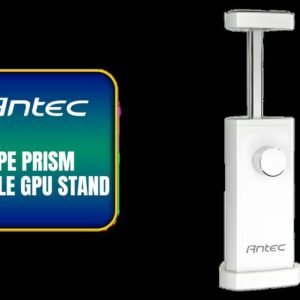 Antec I Shape Prism Adjustable GPU Stand - White / Supporting RTX 40 Series Graphics Cards / 0-761345-77804-6