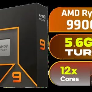 AMD Ryzen 9 9900X 12-Core 24-Threads 4.4GHz (5.6GHz Max Boost) Socket AM5 120W Desktop Processor / Zen 5 Architecture / AMD Radeon™ Graphics / Cooler