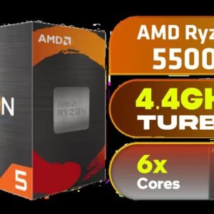 AMD Ryzen 5 5500F 6-Core 12-Threads 3.0GHz (4.4GHz Max Boost) Socket AM4 65W Desktop Processor / 19MB GameCache / 3rd Gen AMD Ryzen Desktop Processor