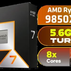 AMD Ryzen 7 9850X3D 8-Core 16-Threads 4.7GHz (5.6GHz Max Boost) Socket AM5 120W Desktop Processor / 104MB Cache / Zen 5 Architecture / AMD Radeon™
