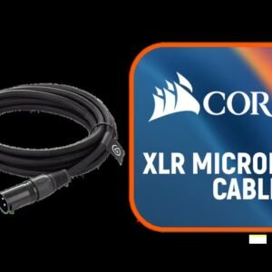 Corsair Elgato XLR Microphone Cable – Shielded Microphone Cable for Studio Recording and Live Production, Gold-Plated Pins, Male to Female, for Mic