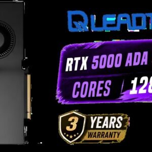 Leadtek NVIDIA RTX 5000 ADA 32GB GDDR6 Workstation Graphics Card / 12800 Nvidia CUDA Cores / 576GB/s Memory Bandwidth / Ada Lovelace GPU architecture