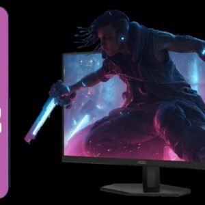 AOC 27G42E 27\" 180Hz Ultra-Fast Gaming Monitor, 1920 × 1080 (FHD), 0.5ms, Fast IPS, Adaptive Sync, 3-Sided Frameless Design, Black / 27G42E