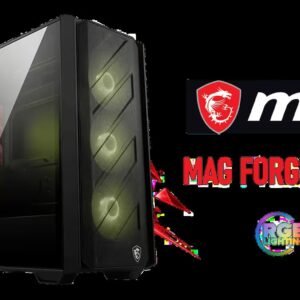MSI MAG FORGE 330R Airflow Gaming Case / Supports up to ATX Motherboard / Tempered Glass Window / Supports up to 360mm AIO Liquid Cooler / Supports