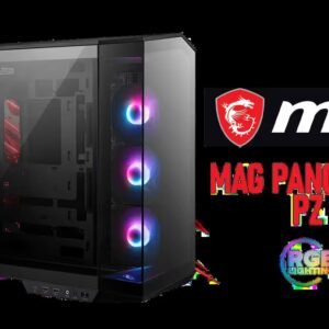 MSI MAG PANO 100R PZ Gaming Case / Mid-Tower Case Form Factor / ATX, Micro-ATX, Mini-ITX / Pre-installed 3x 120mm (Reverse-blade), 1x 120mm ARGB Fans