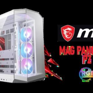 MSI MAG PANO 100R PZ Gaming Case - White / Mid-Tower Case Form Factor / ATX, Micro-ATX, Mini-ITX / Pre-installed 3x 120mm (Reverse-blade), 1x 120mm