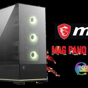 MSI MAG PANO 110R PZ Gaming Case / 270° Panoramic View / 4x 120mm ARGB Fans Pre-Installed / Supports up to 360mm Radiators / Supports up to ATX