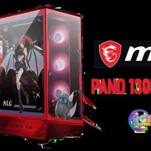 MSI Pano 130R MLG Mid-Tower Gaming Case / Supports Motherboards up to ATX / Up To 10 Fans And 360mm Radiator / Enhanced Ventilated Airflow Design /