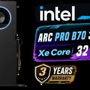 Intel Arc Pro B70 32GB Workstation Graphics Card / 32GB 192-bit GDDR6 / 32 Xe Cores / GPU Clock: 2280 MHz / Microsoft® DirectX® 12 Ultimate / 256