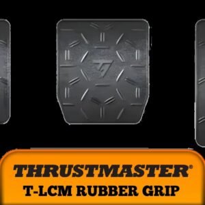 Thrustmaster T-Lcm Rubber Grip - 100% Texturized Rubber Covers for The Thrustmaster T-Lcm Pedals Pedal Set / Allows for New Kinematics / Pedals: