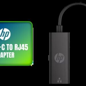 HP G2 USB-C to RJ45 Adapter / Gigabit Ethernet High-Speed Data Rates / Advanced Network Manageability Remote Security / IT Fleet Management