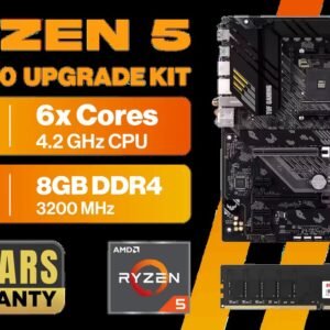 AMD Ryzen 5 5500 B550 TUF Gaming B550 8GB DDR4 3200MHz Upgrade Kit - ASUS TUF Gaming B550-PLUS WIFI II AMD Ryzen Motherboard + AMD Ryzen 5 5500 19MB