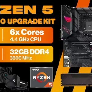 AMD Ryzen 5 5600 ROG STRIX B550-F 32GB 3600MHz Upgrade Kit - ASUS ROG STRIX B550-F GAMING WIFI II ATX Motherboard + AMD Ryzen 5 5600 35MB Game Cache